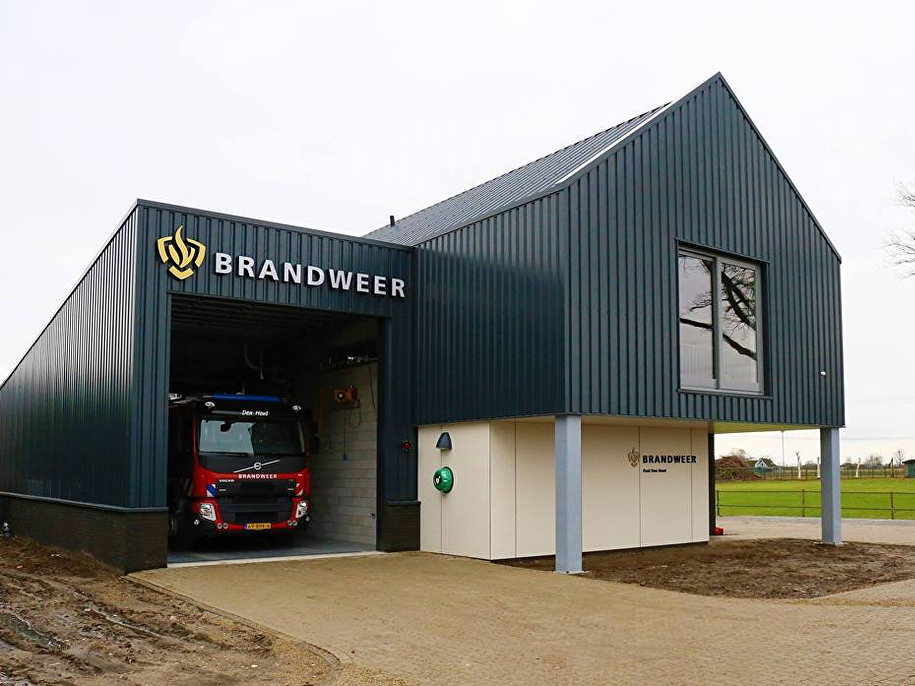 Nieuwbouw brandweerpost K1 in Den Hout