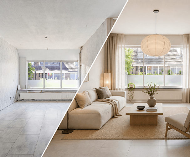 Virtual Staging: de slimme manier om leegstaande woningen aantrekkelijker te presenteren