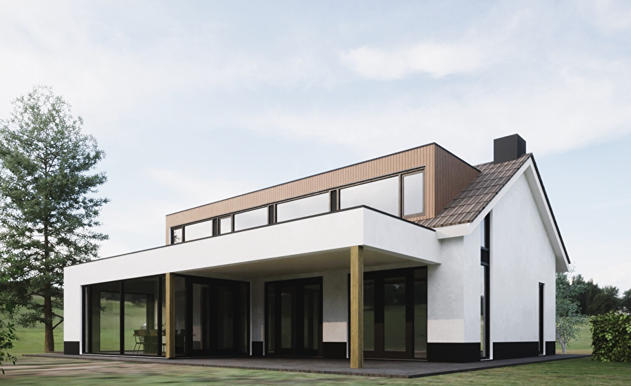 Verbouwing woonvilla in Achtmaal