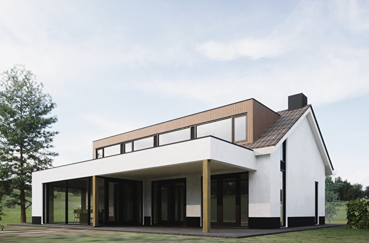 Verbouwing woonvilla in Achtmaal