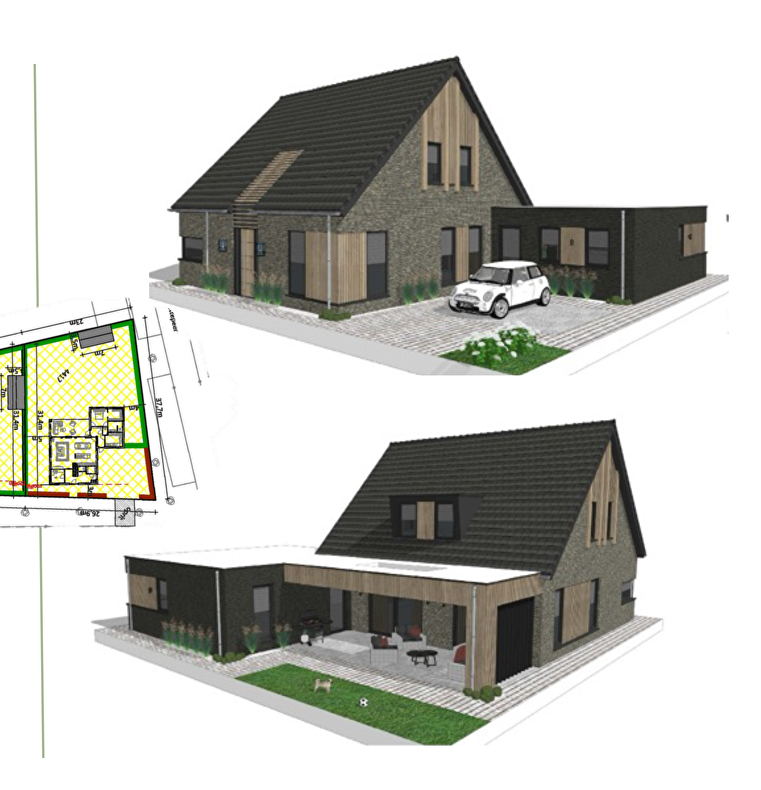 Nieuwbouw twee vrijstaande woningen in Berkel-Enschot